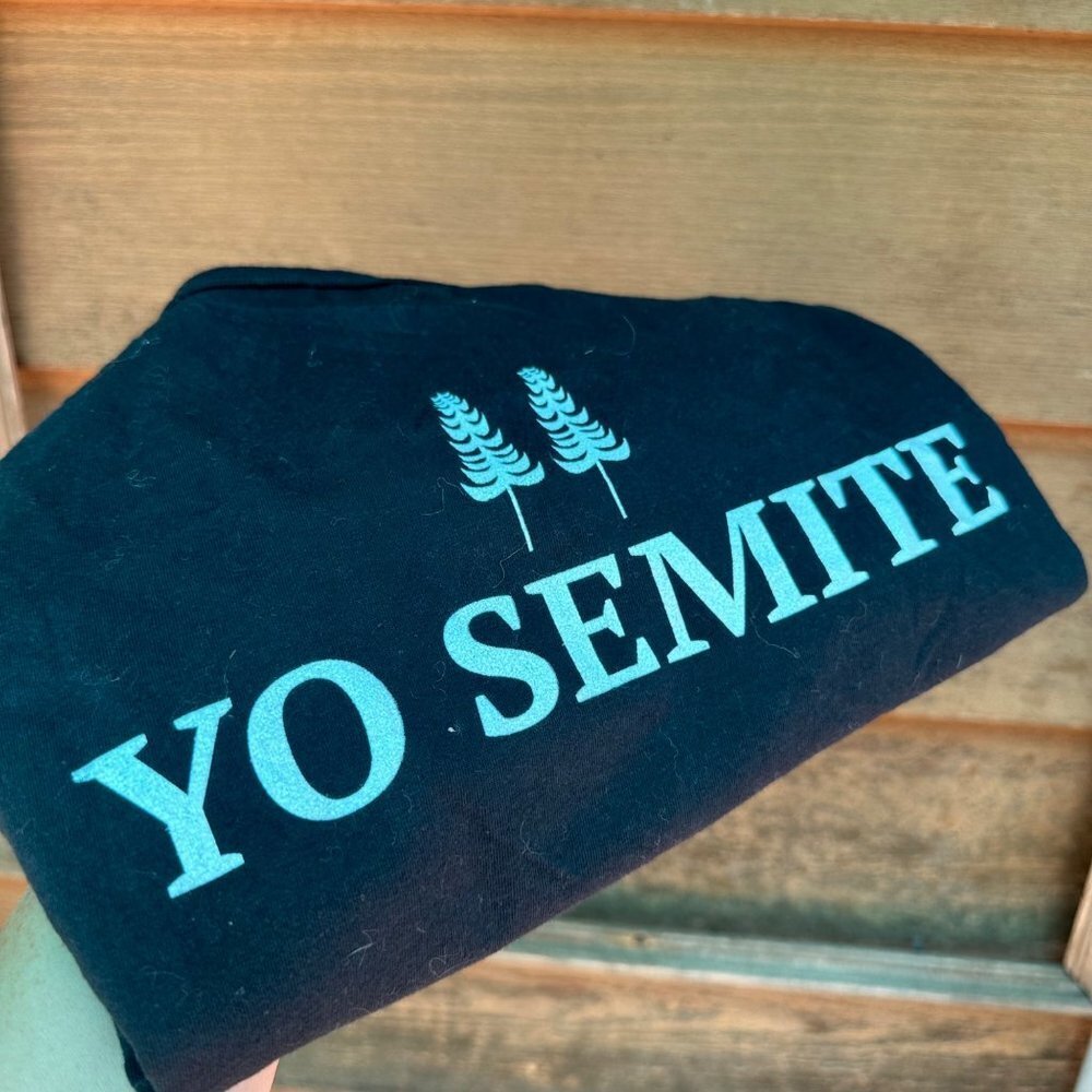 Yosemite National Park Funny Yo Semite Black Tank Top Size M - Picture 1 of 9